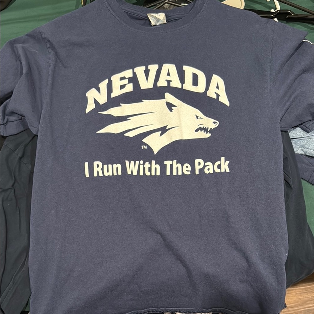 Nevada Navy Blue Graphic T-Shirt